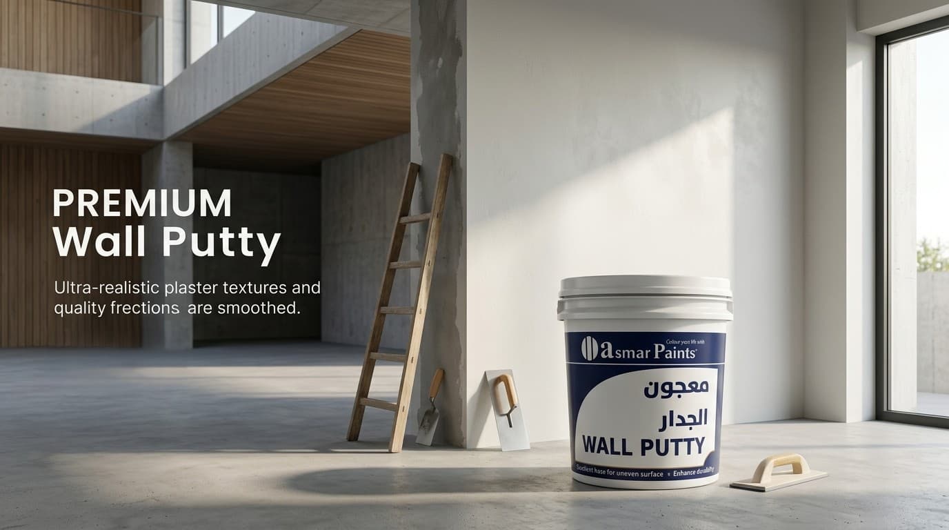 Asmar Wall Putty Interior (PVA) banner